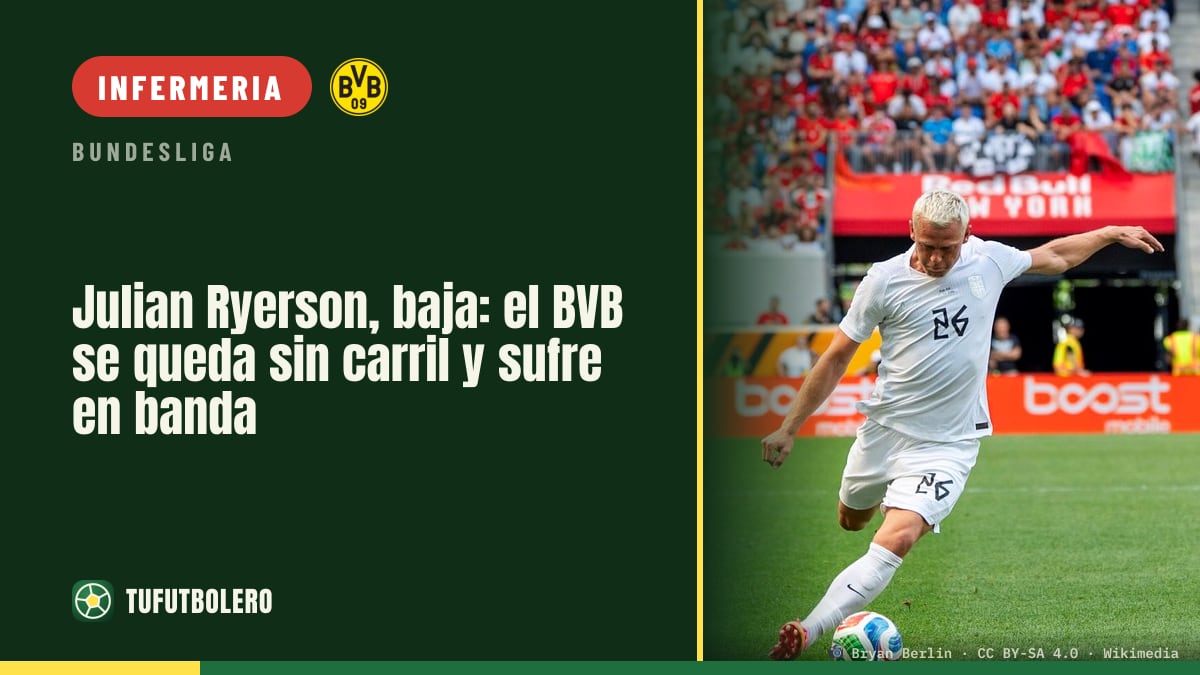 L’infortunio di Julian Ryerson mette pressione sulla fascia del Dortmund