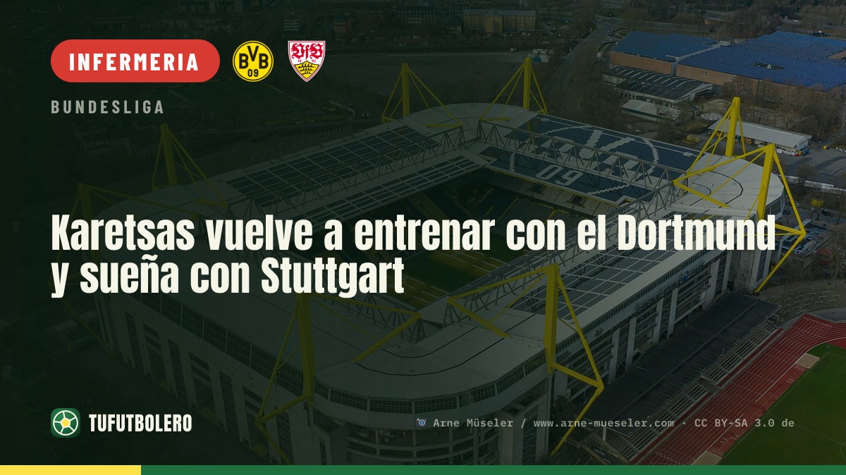 Karetsas torna ad allenarsi con il Dortmund: possibile comeback a Stoccarda
