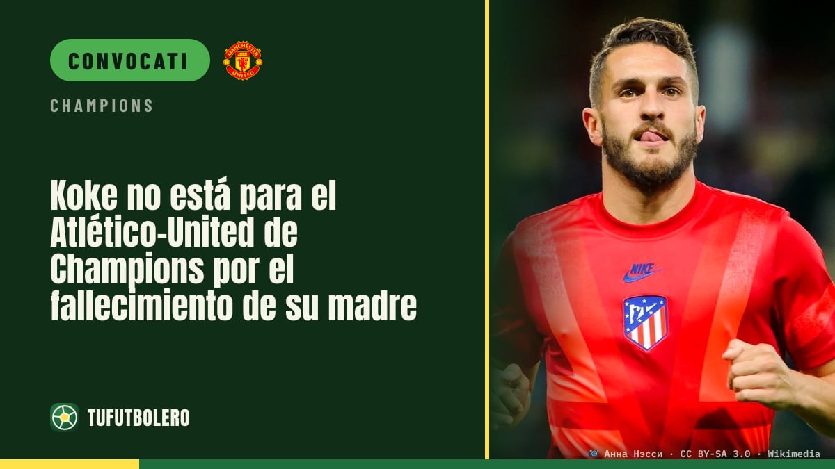 Koke escluso da Atlético-United in Champions dopo la morte della madre