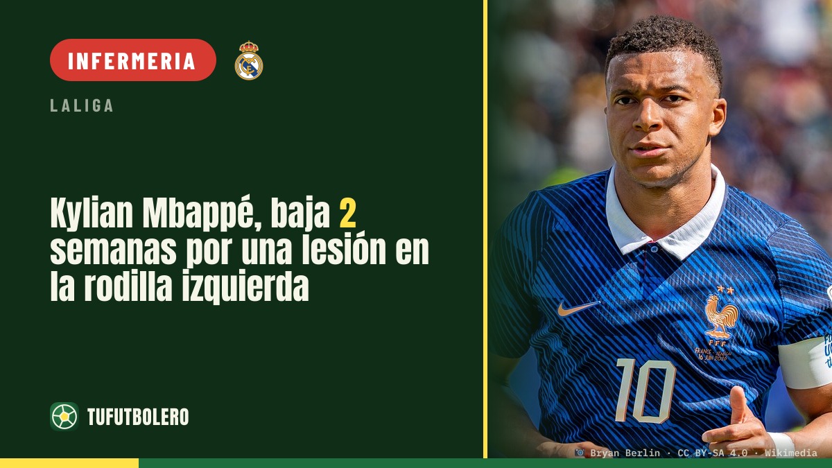 Kylian Mbappé fuori 2 settimane: stop al ginocchio sinistro