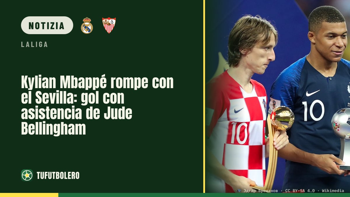 Kylian Mbappé firma il gol contro il Siviglia: si accende Jude Bellingham
