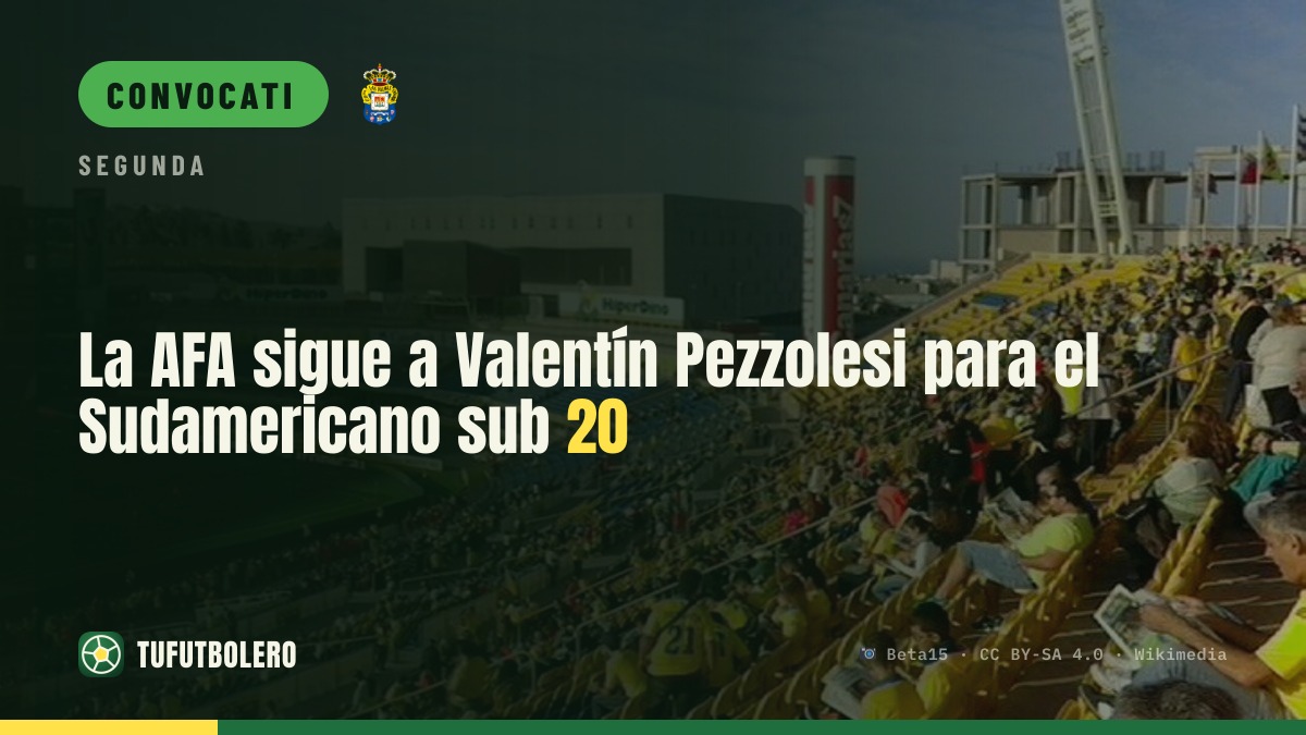 AFA segue Valentín Pezzolesi per il Sudamericano U20
