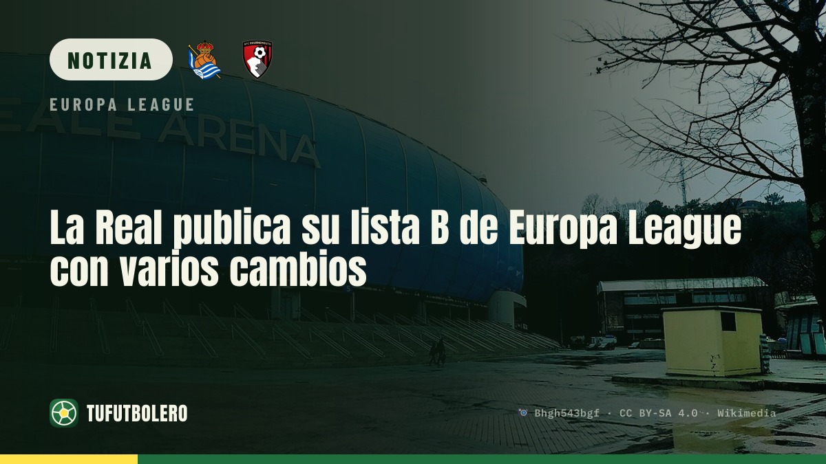 Real Sociedad: lista B per l’Europa League con più cambi e un errore