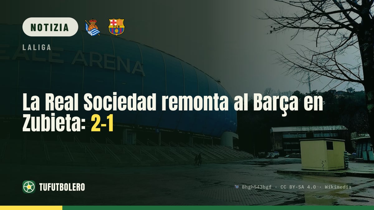 La Real Sociedad rimonta il Barcellona a Zubieta: 2-1