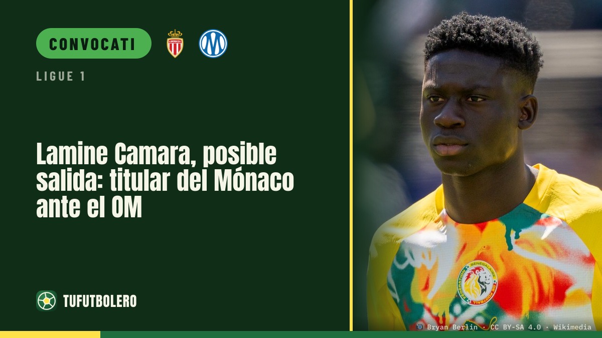 Lamine Camara possibile partenza: titolare del Monaco contro l’OM