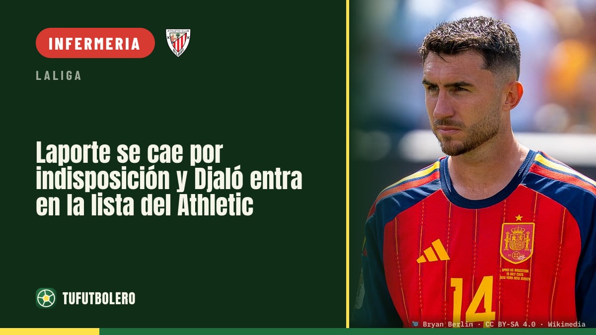 Laporte si ferma per indisposizione: Djaló in lista per la trasferta del Athletic