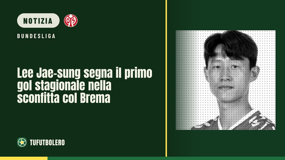 Lee Jae-sung segna il primo gol stagionale nella sconfitta col Brema