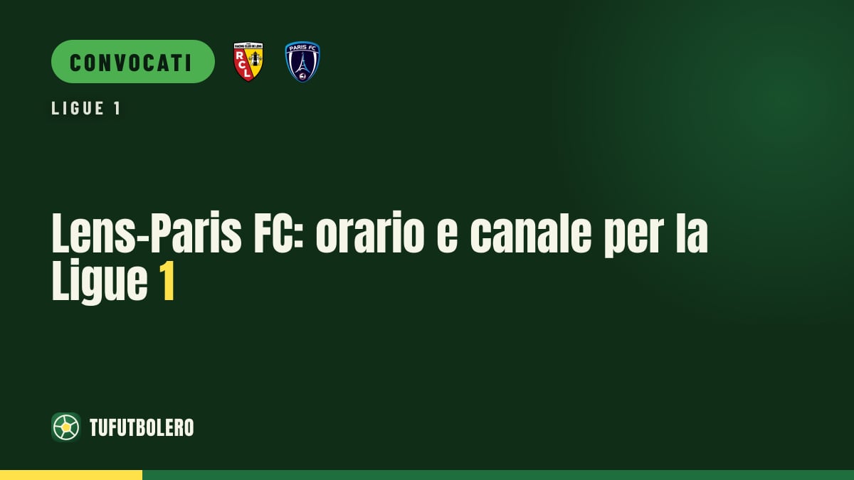 Lens-Paris FC: orario e canale per la Ligue 1