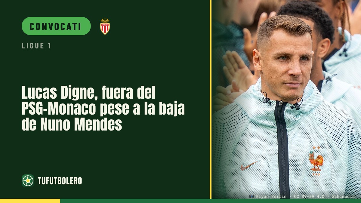 Digne out per PSG-Monaco: previsto, ma non convocato