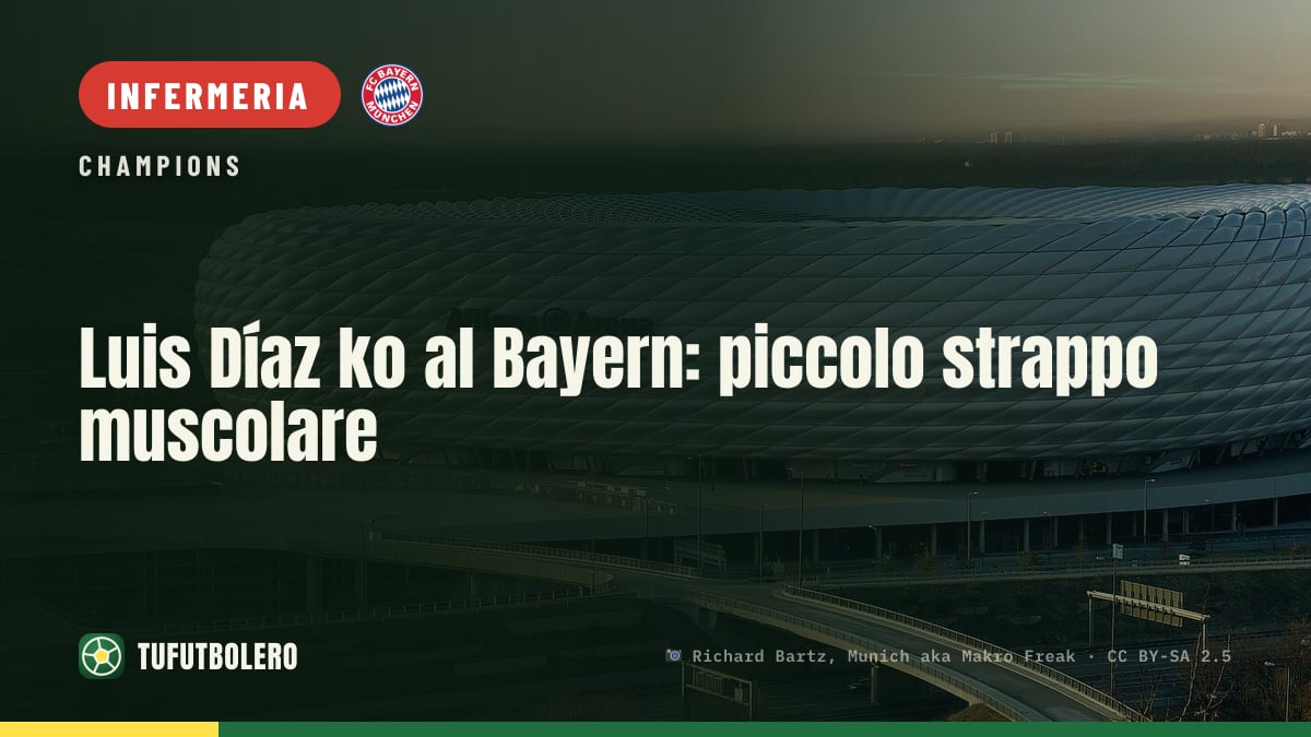 Luis Díaz ko al Bayern: piccolo strappo muscolare