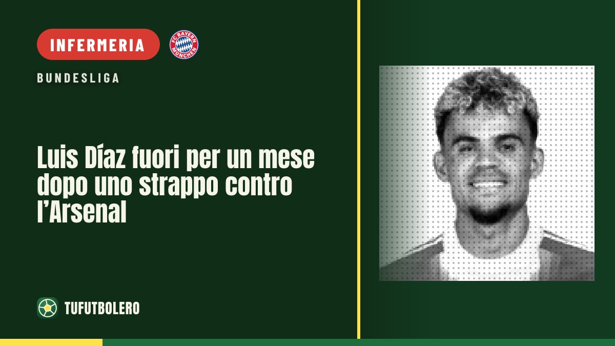 Luis Díaz fuori per un mese dopo uno strappo contro l’Arsenal