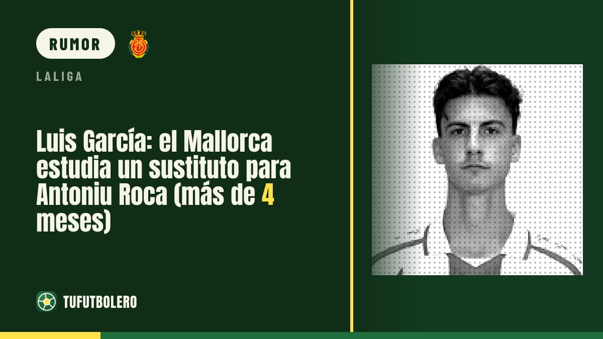 Luis García: il Mallorca valuta un sostituto per Antoniu Roca (oltre quattro mesi fuori)
