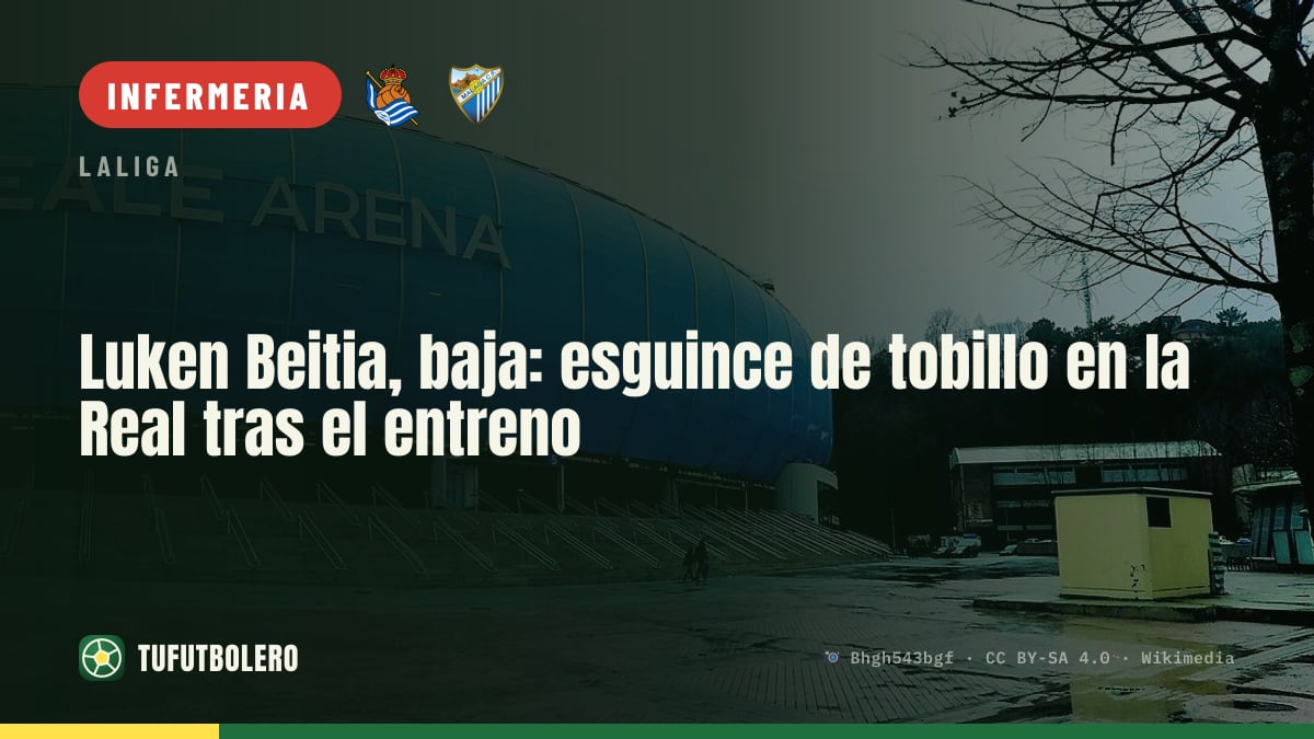 Luken Beitia out: distorsione alla caviglia dopo l’allenamento della Real