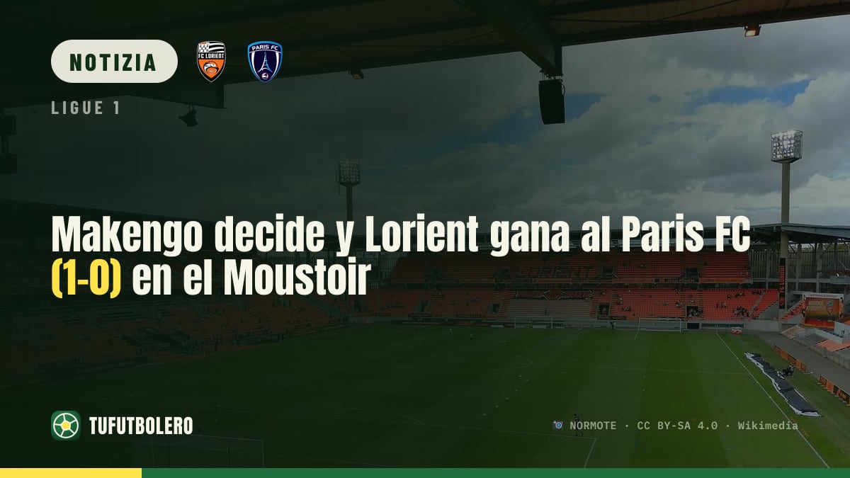 Makengo accende il Moustoir: Lorient batte il Paris FC 1-0