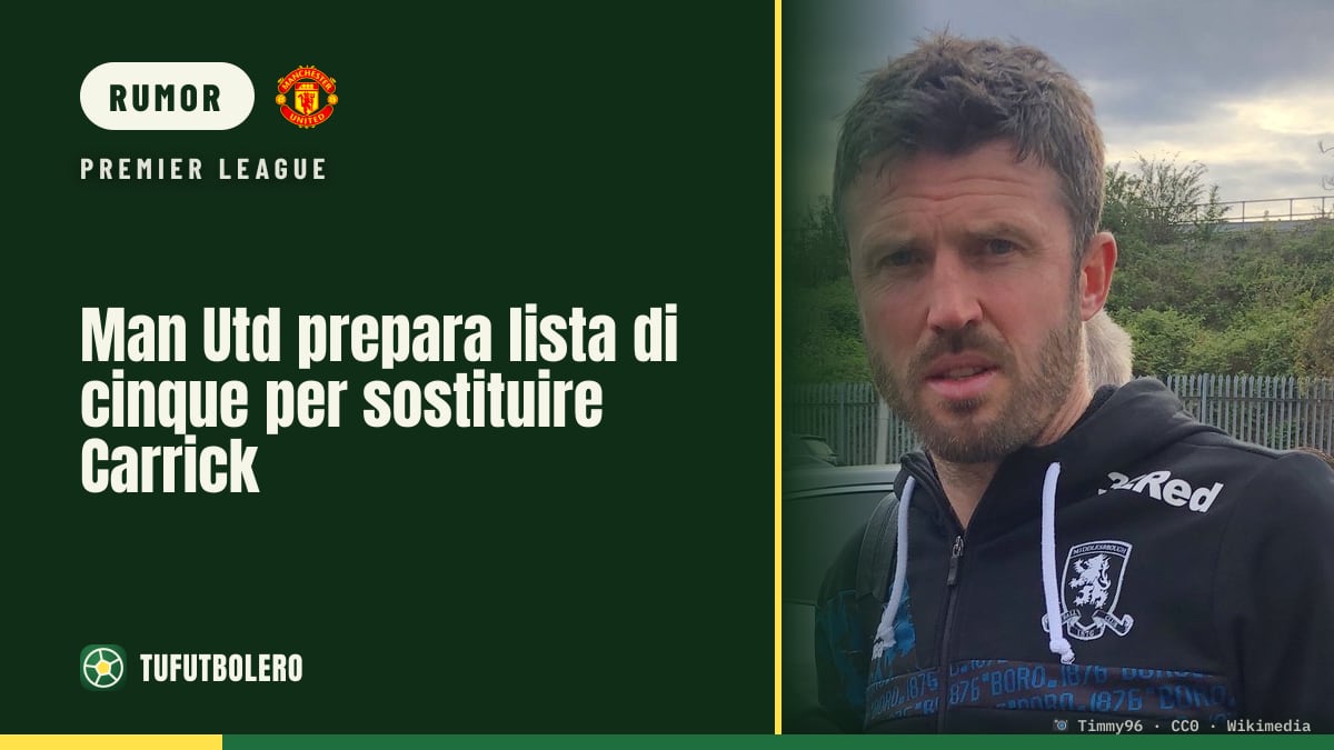 Man Utd prepara lista di cinque per sostituire Carrick