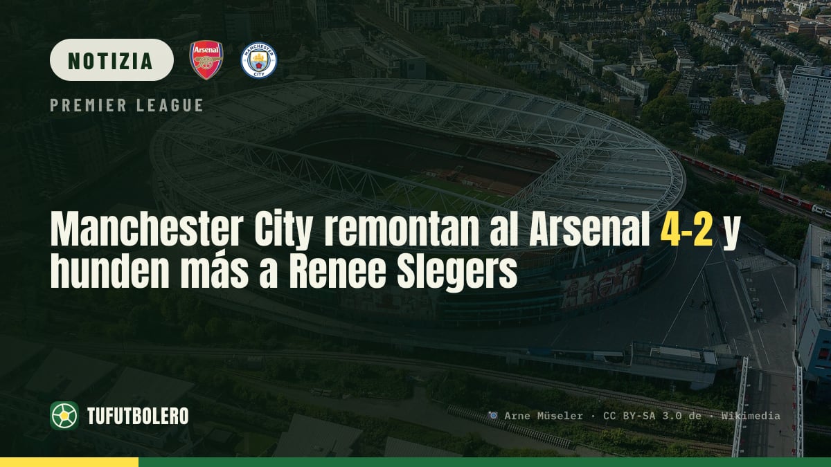Manchester City rimonta e batte l’Arsenal 4-2, più crisi per Renee Slegers
