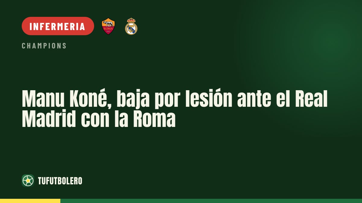 Manu Koné, infortunio: esce dopo 15 minuti contro il Real Madrid