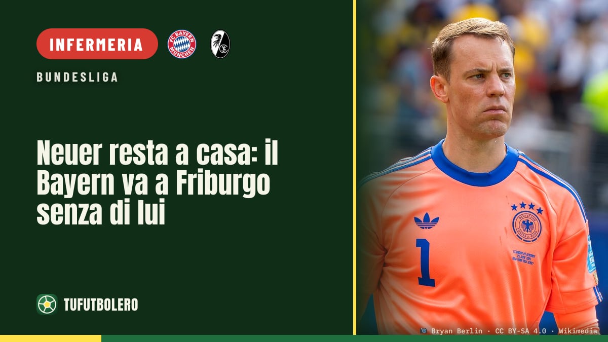 Neuer resta a casa: il Bayern va a Friburgo senza di lui