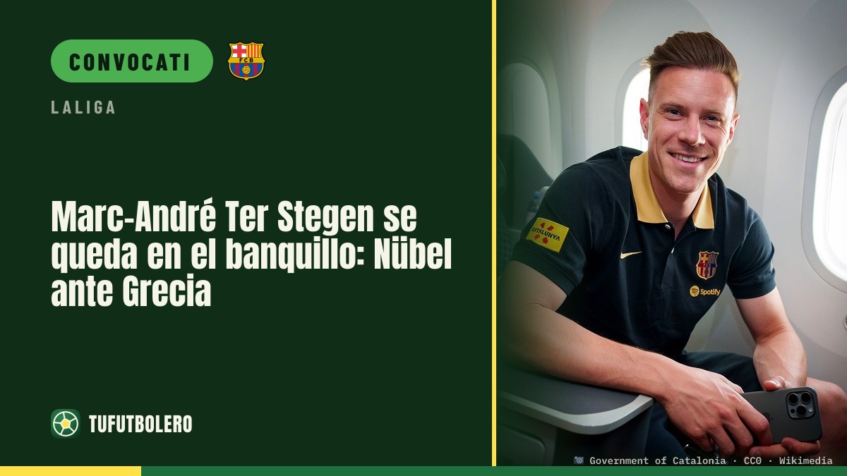 Marc-André Ter Stegen in panchina: Nübel gioca contro la Grecia