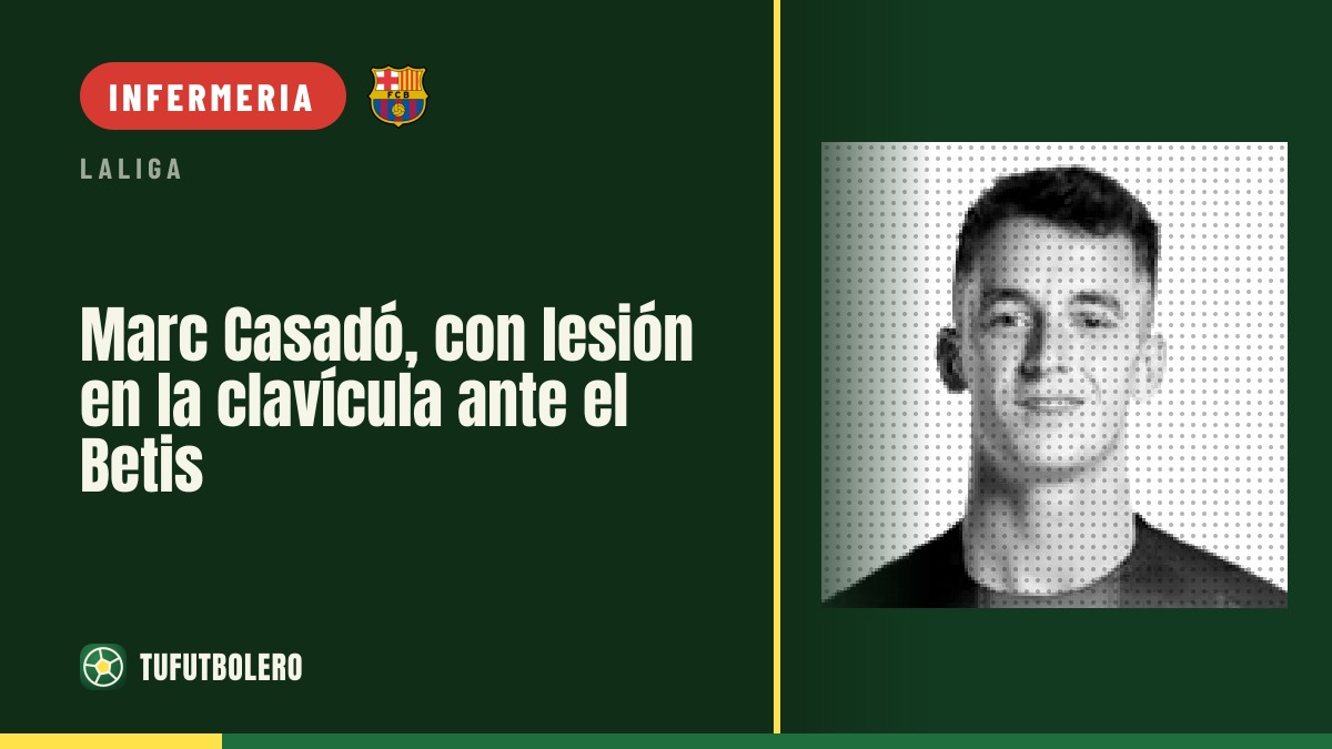 Marc Casadó infortunio alla clavicola nel Deportivo-Betis