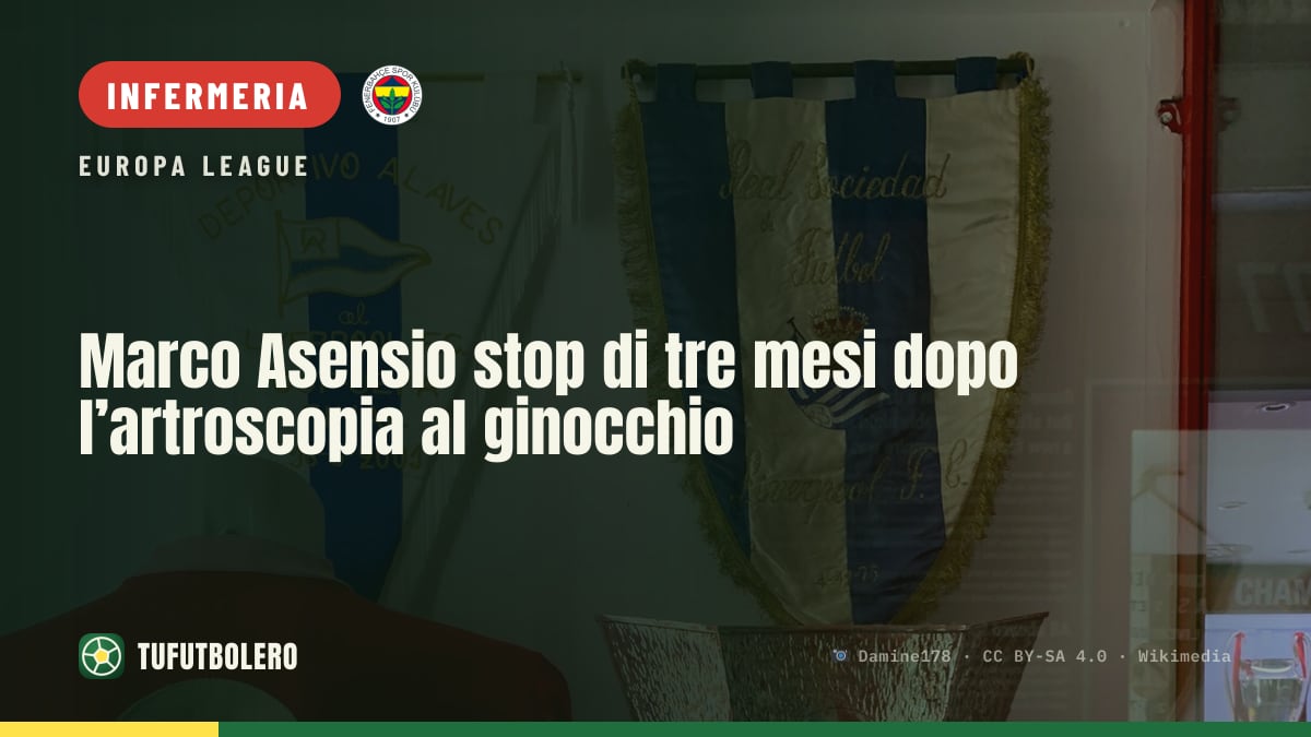 Marco Asensio stop di tre mesi dopo l’artroscopia al ginocchio