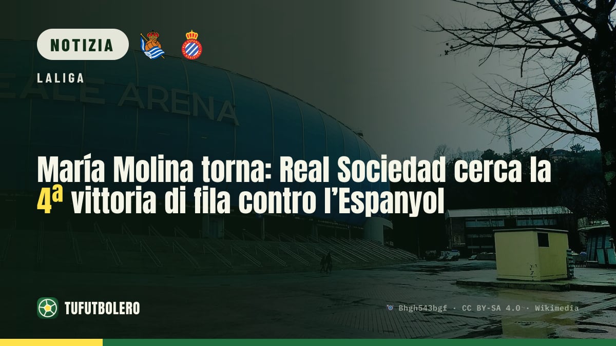 María Molina torna: Real Sociedad cerca la 4ª vittoria di fila contro l’Espanyol