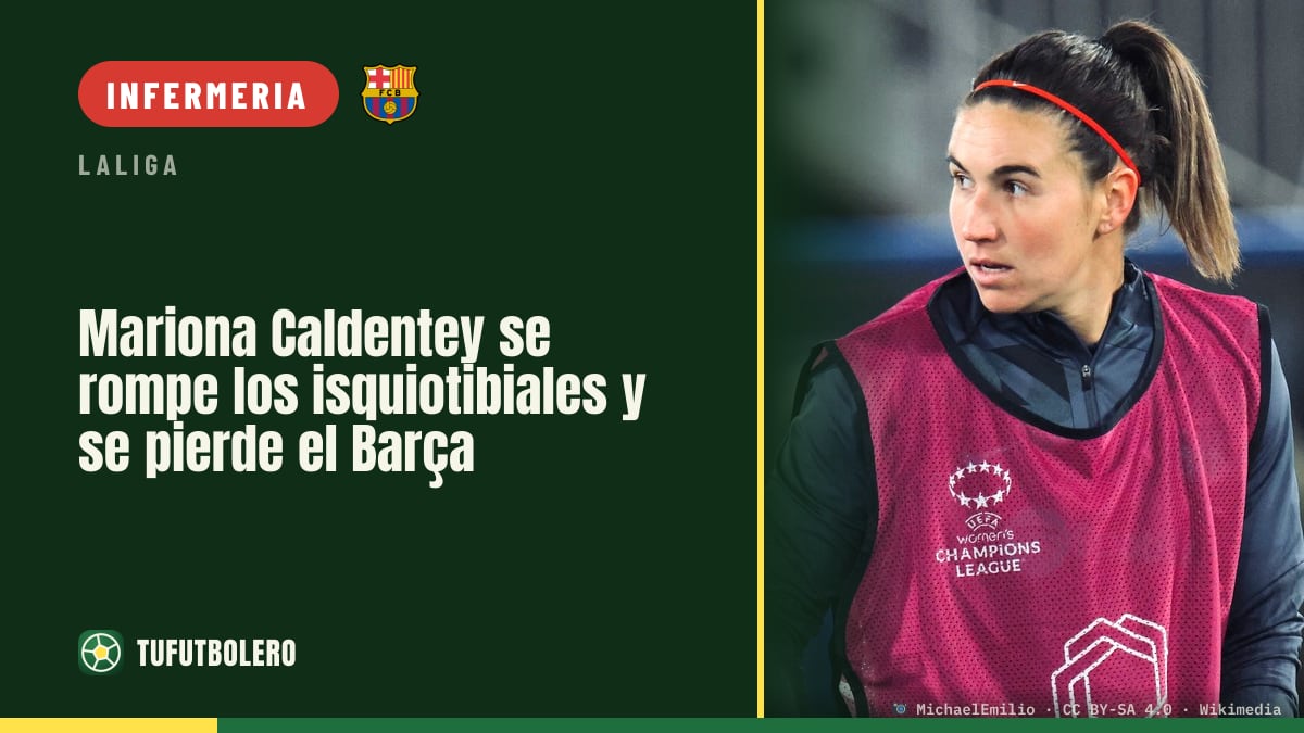 Mariona Caldentey si fa male agli hamstring e salta il Barça