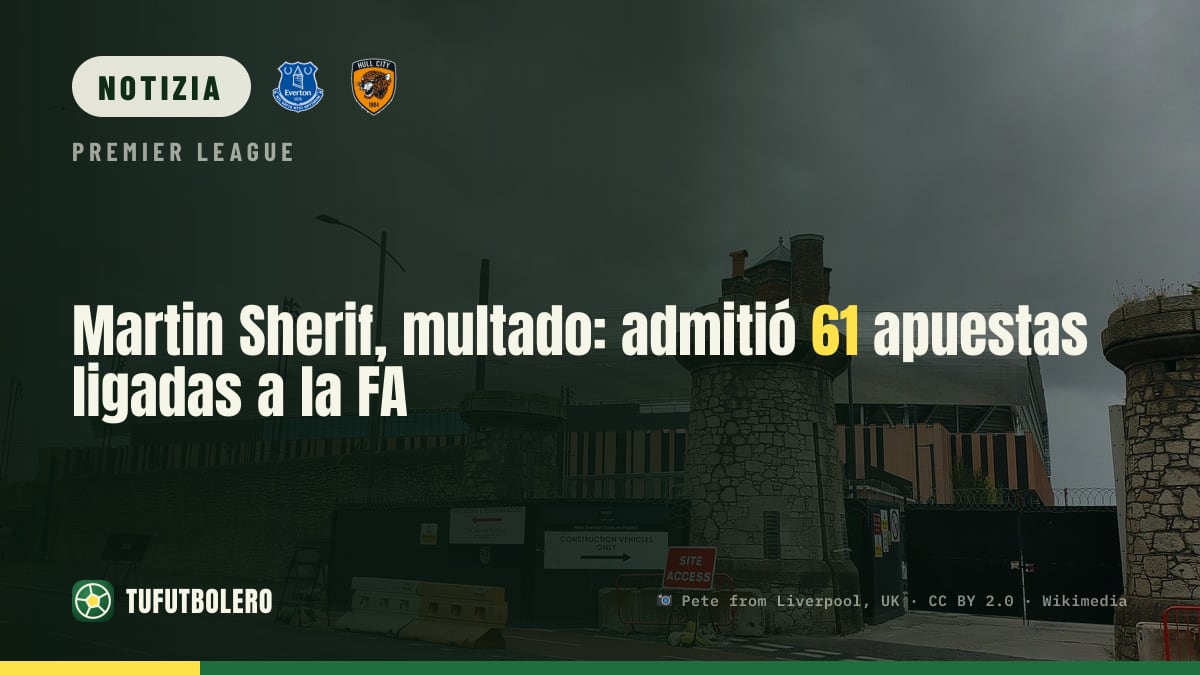Martin Sherif multato: ha ammesso il coinvolgimento in 61 scommesse