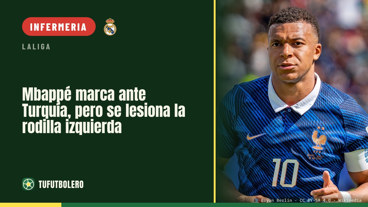 Mbappé trova il gol contro la Turchia, poi si infortuna al ginocchio