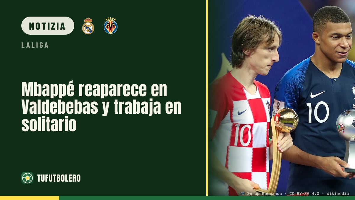 Mbappé torna a Valdebebas e lavora in solitaria