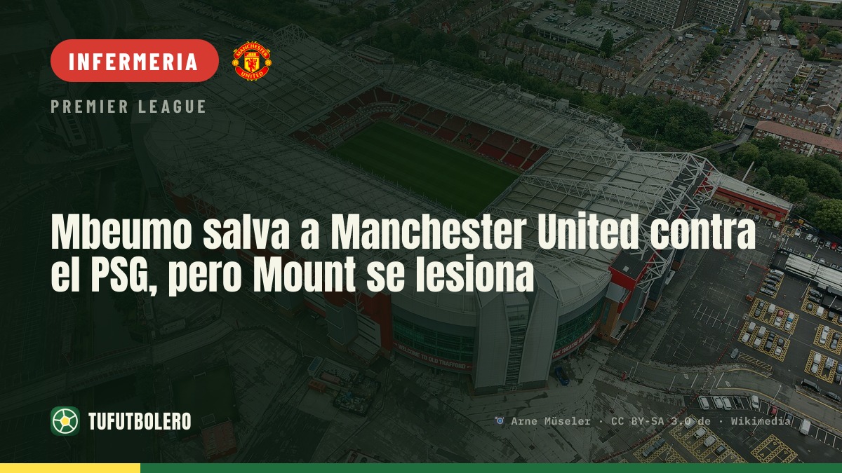 Mbeumo salva lo United: pareggio col PSG, ma Mount si infortuna