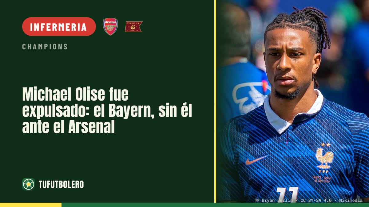 Michael Olise espulso: Bayern senza di lui contro l’Arsenal