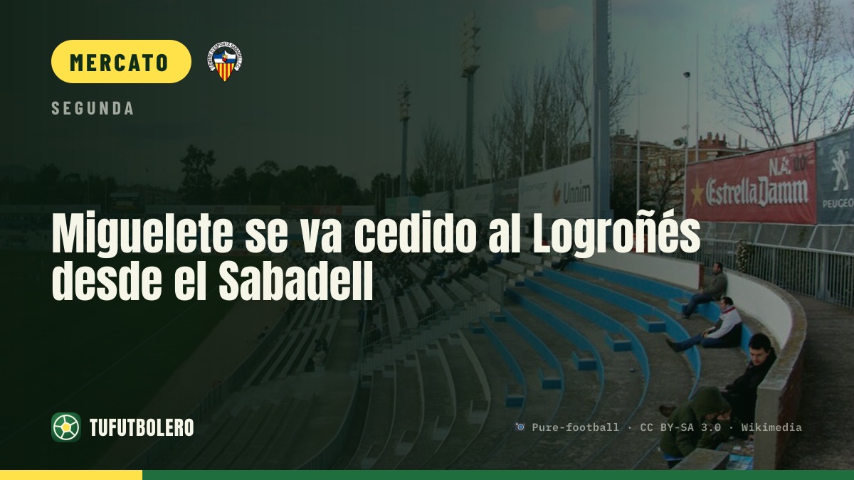 Miguelete passa in prestito al Logroñés dal Sabadell