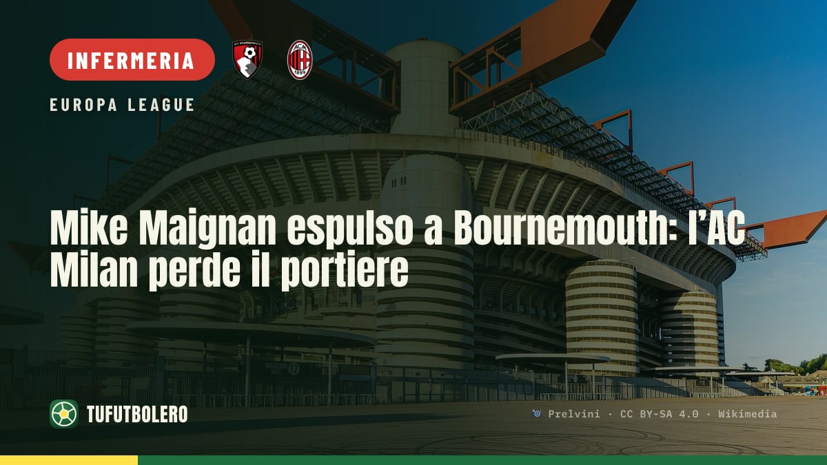 Mike Maignan espulso a Bournemouth: l’AC Milan perde il portiere
