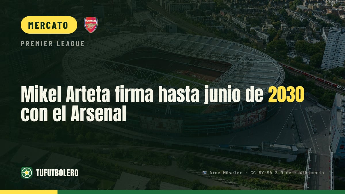 Mikel Arteta rinnova con l’Arsenal fino a giugno 2030
