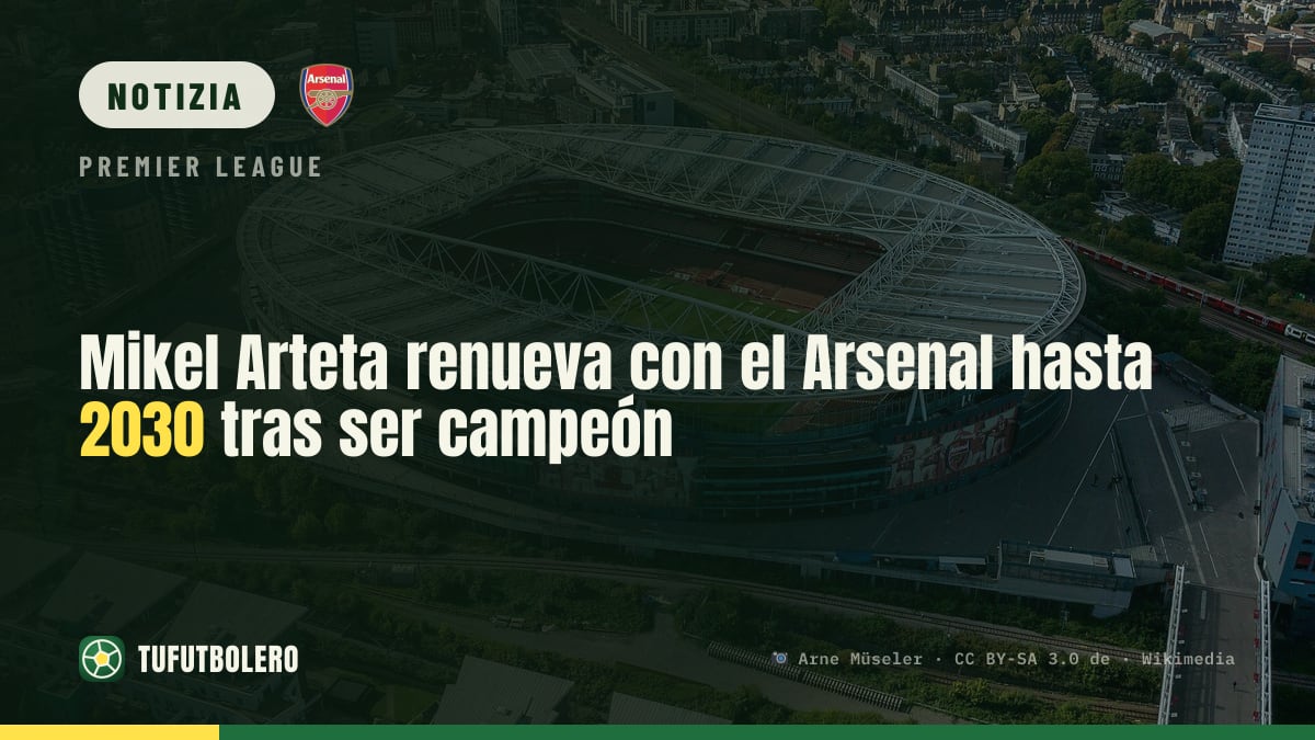 Mikel Arteta rinnova con l’Arsenal fino al 2030 dopo lo scudetto