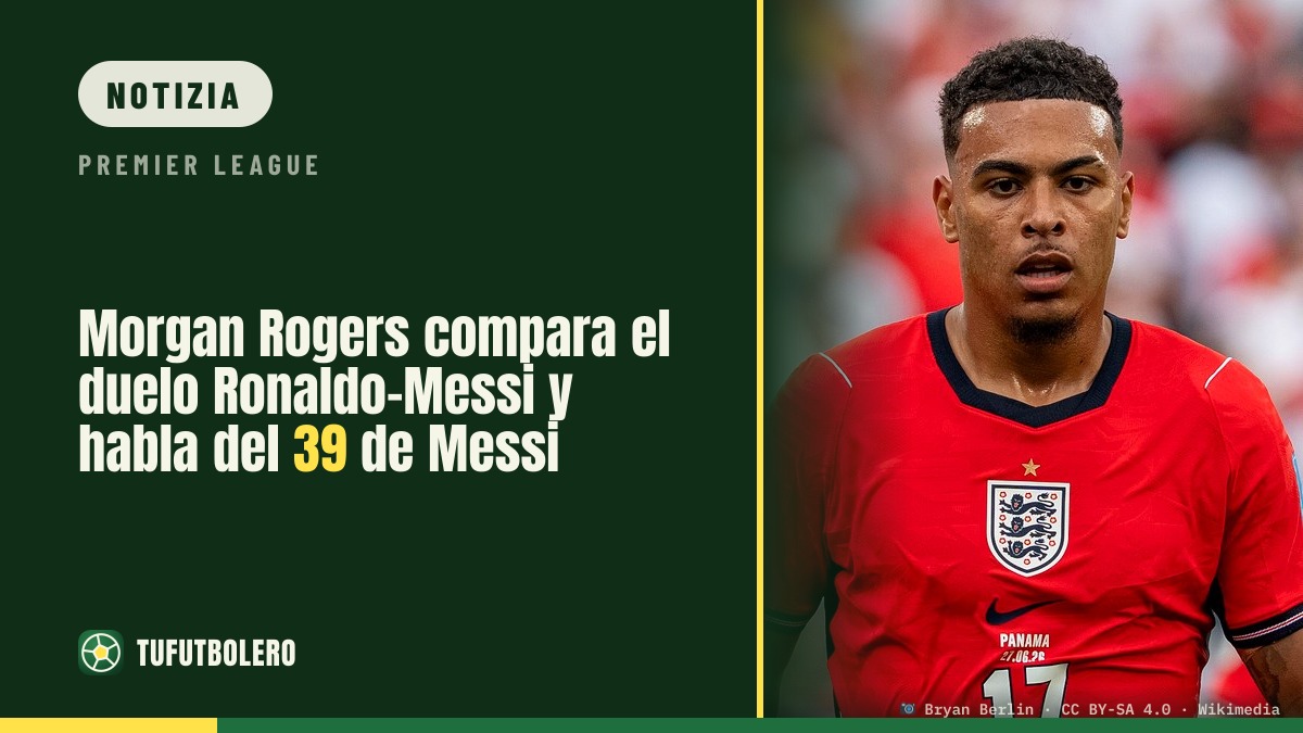 Morgan Rogers entra nel dibattito Ronaldo-Messi e parla del 39 di Messi