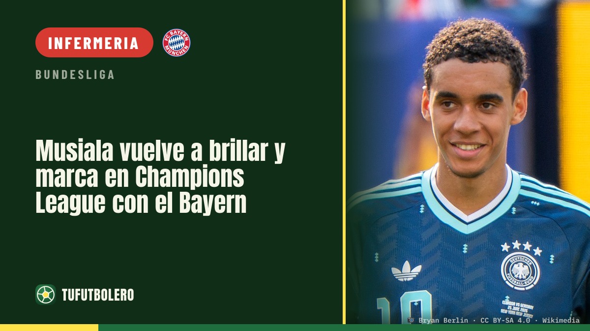 Musiala torna da titolare e segna in Champions con il Bayern