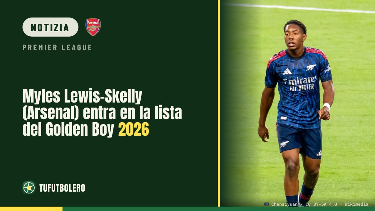 Myles Lewis-Skelly (Arsenal) nella shortlist del Golden Boy 2026