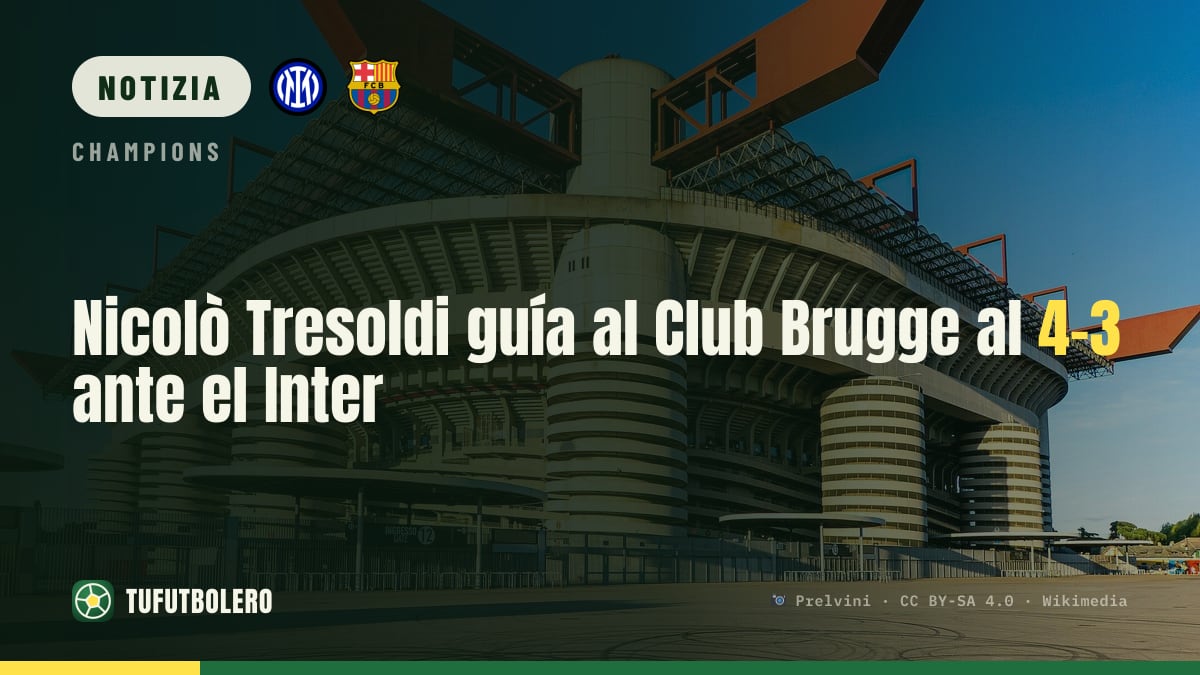 Nicolò Tresoldi trascina il Brugge: 4-3 all’Inter a San Siro