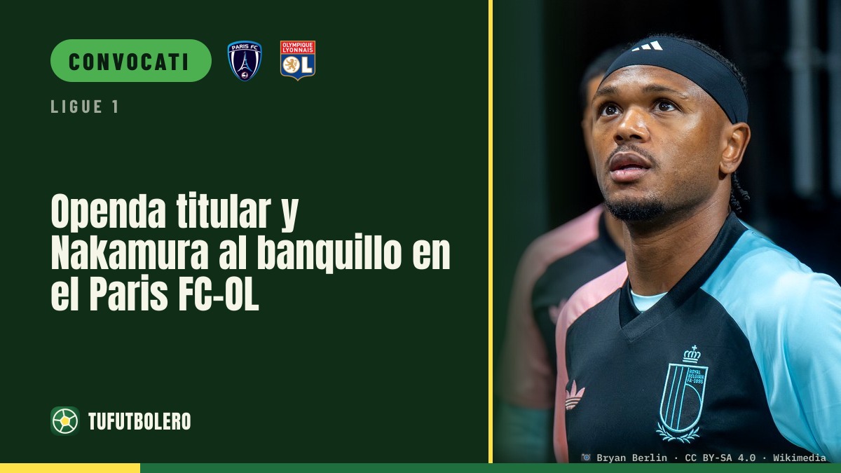 Openda titolare, Nakamura in panchina nel Paris FC-OL