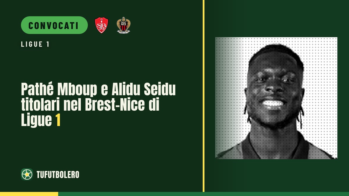 Pathé Mboup e Alidu Seidu titolari nel Brest-Nice di Ligue 1