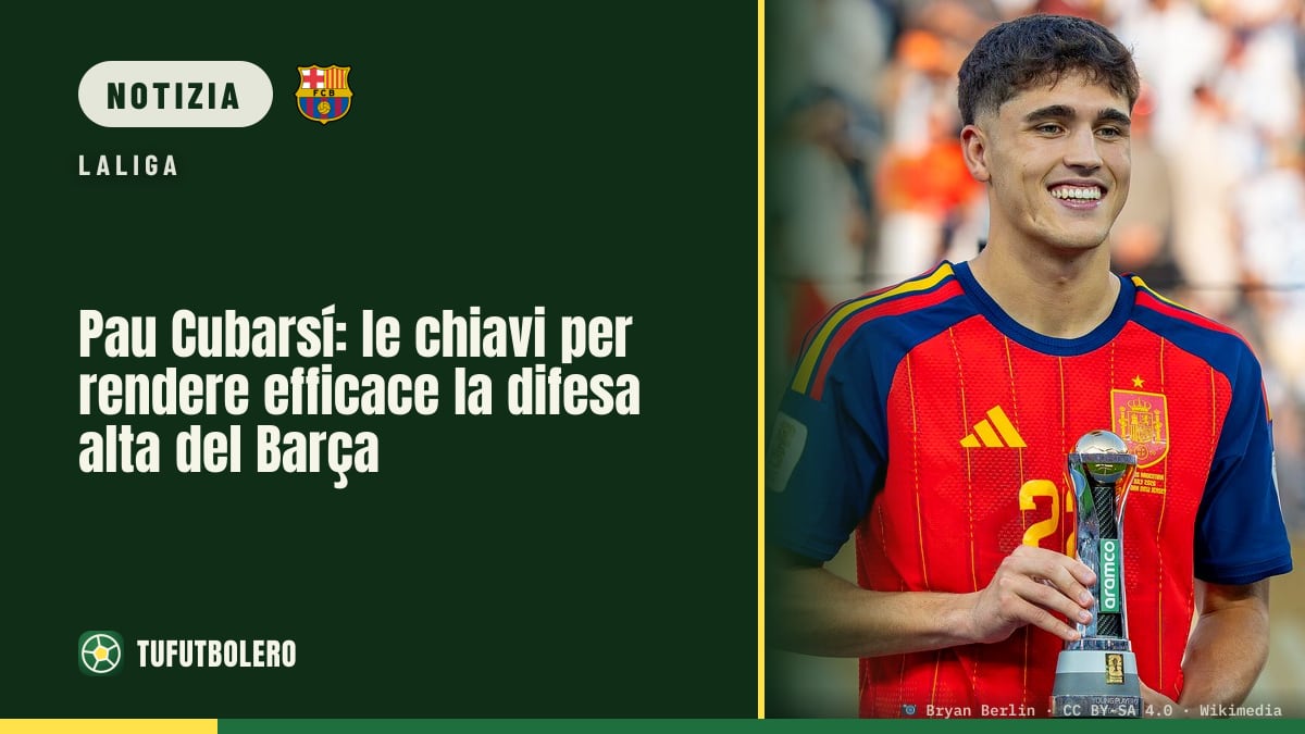 Pau Cubarsí: le chiavi per rendere efficace la difesa alta del Barça
