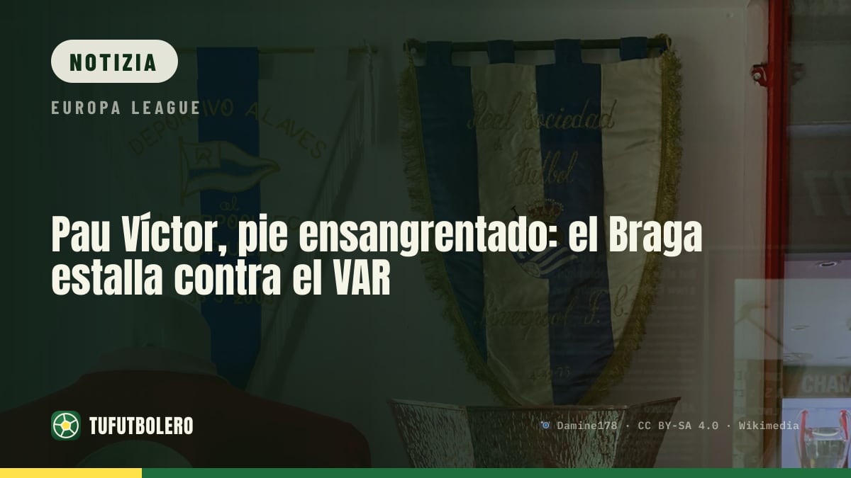 Pau Víctor col piede insanguinato: il Braga furioso per il VAR