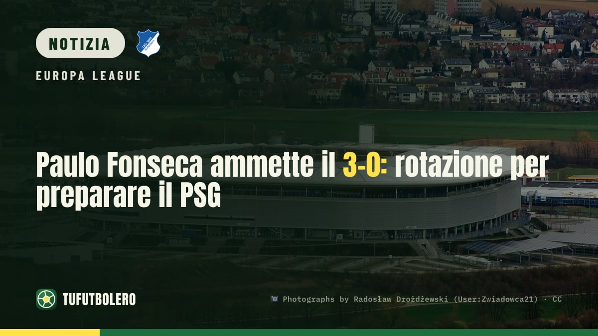 Paulo Fonseca ammette il 3-0: rotazione per preparare il PSG