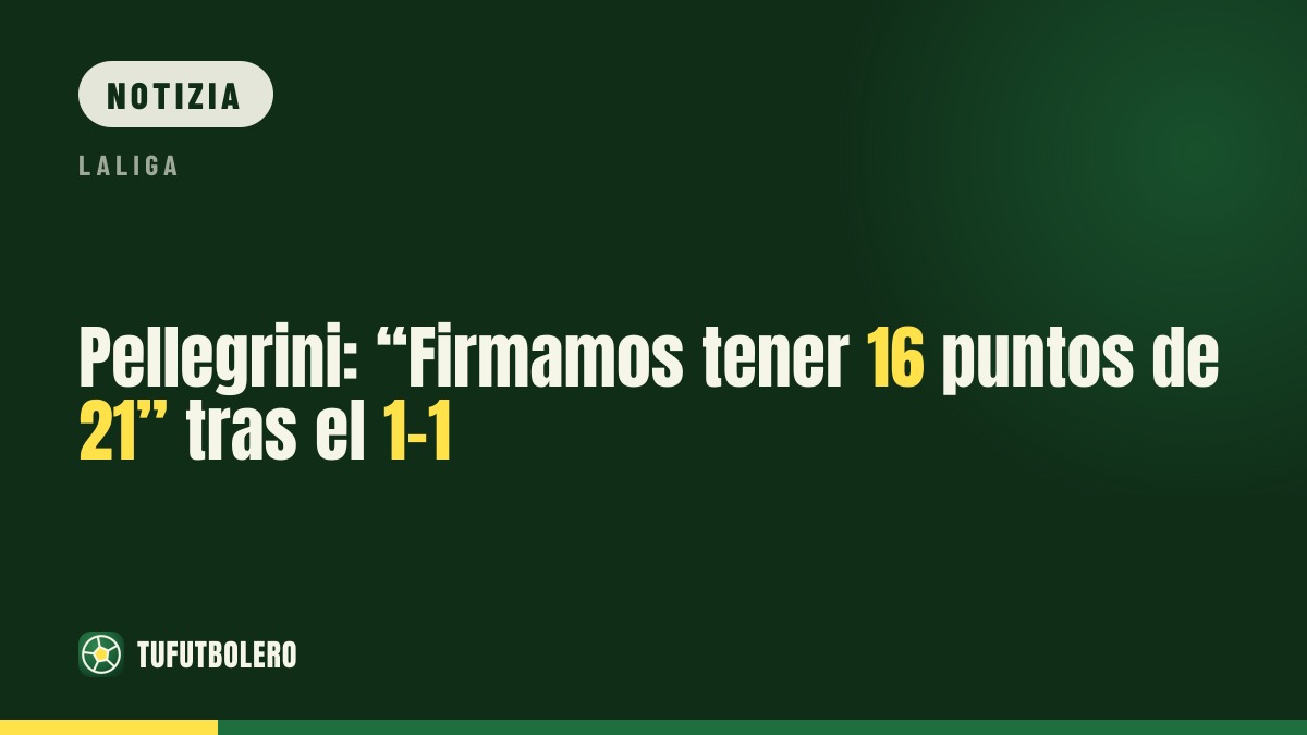 Pellegrini: “Firmiamo 16 punti su 21” dopo l’1-1
