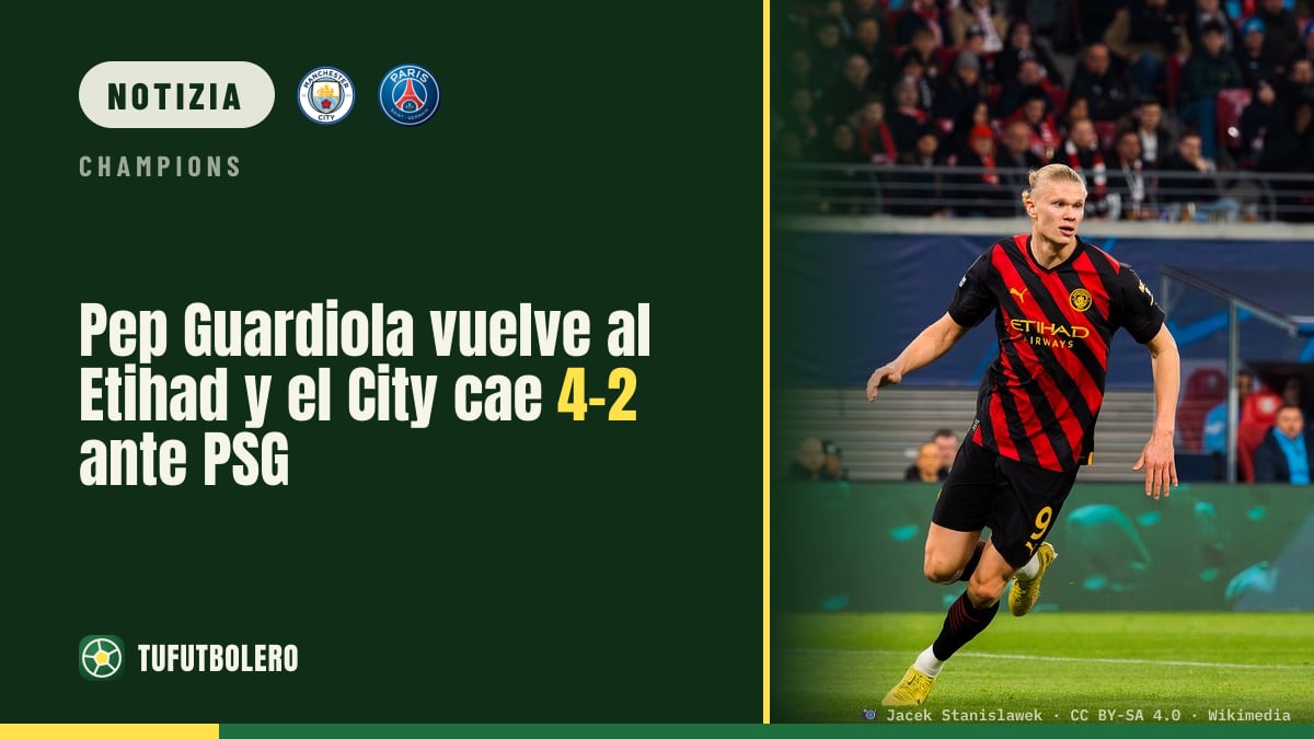 Pep Guardiola torna all’Etihad: il City cede 4-2 al PSG