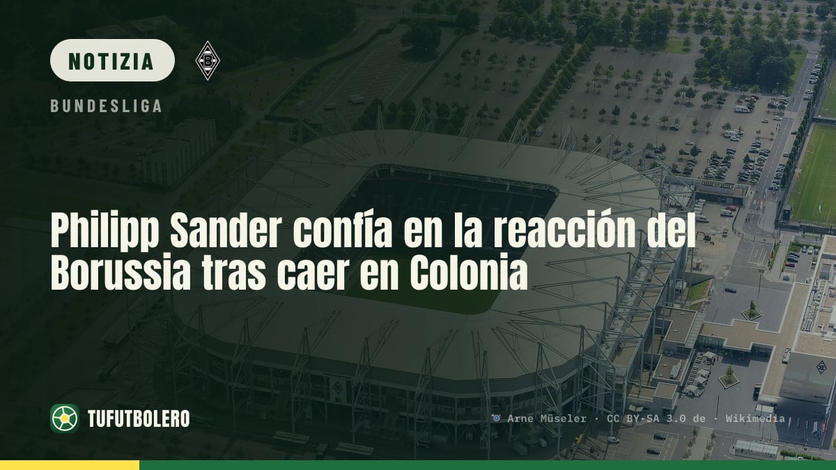 Philipp Sander punta alla svolta del Gladbach dopo il 1-2 a Colonia