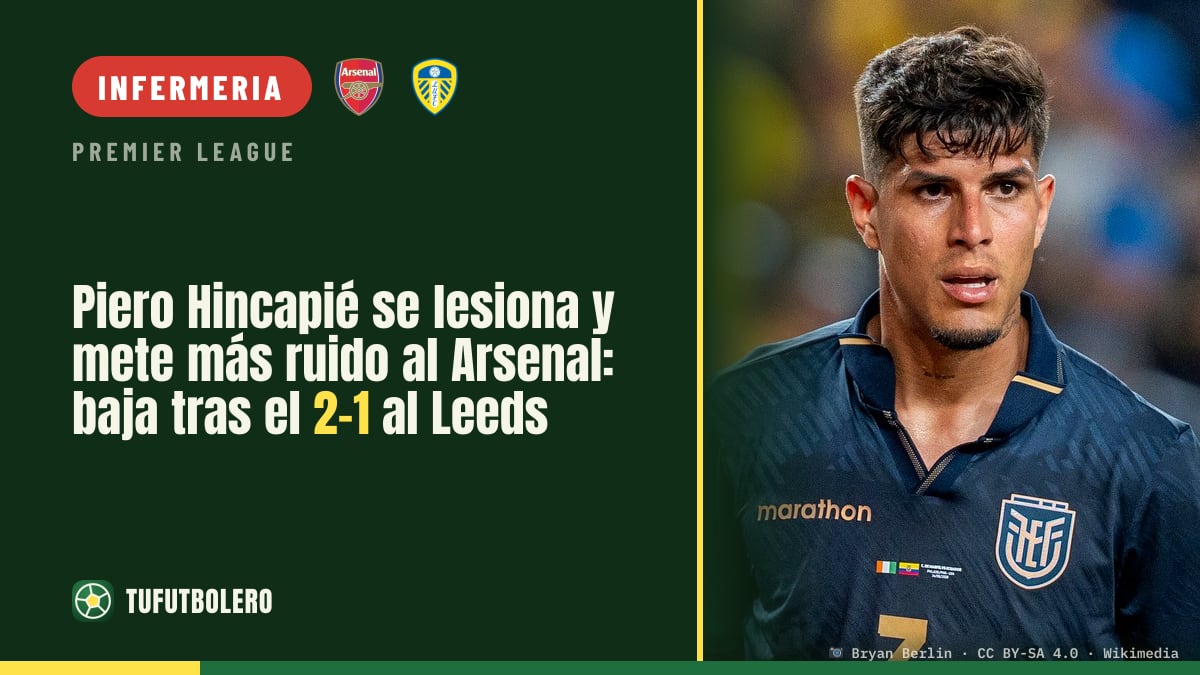 Piero Hincapié ko mette altra pressione all’Arsenal dopo il 2-1 sul Leeds