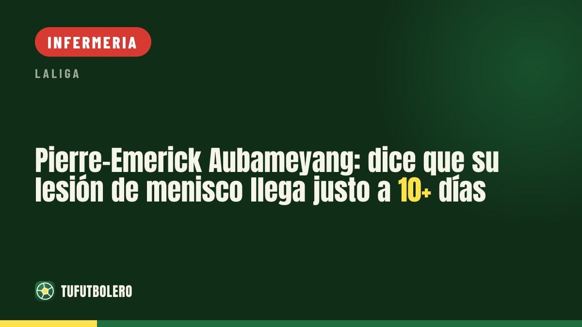 Pierre-Emerick Aubameyang: “Per la prima volta mi fermo più di dieci giorni”